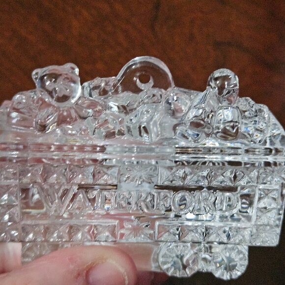 2010 NIB CLASSIC WATERFORD LEAD CRYSTAL COAL CAR TRAIN CHRISTMAS ORNAMENT 2ne - Picture 12 of 16